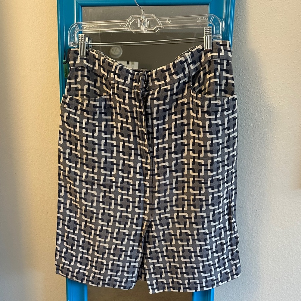 Louis Vuitton blue and White Patterned Shirt